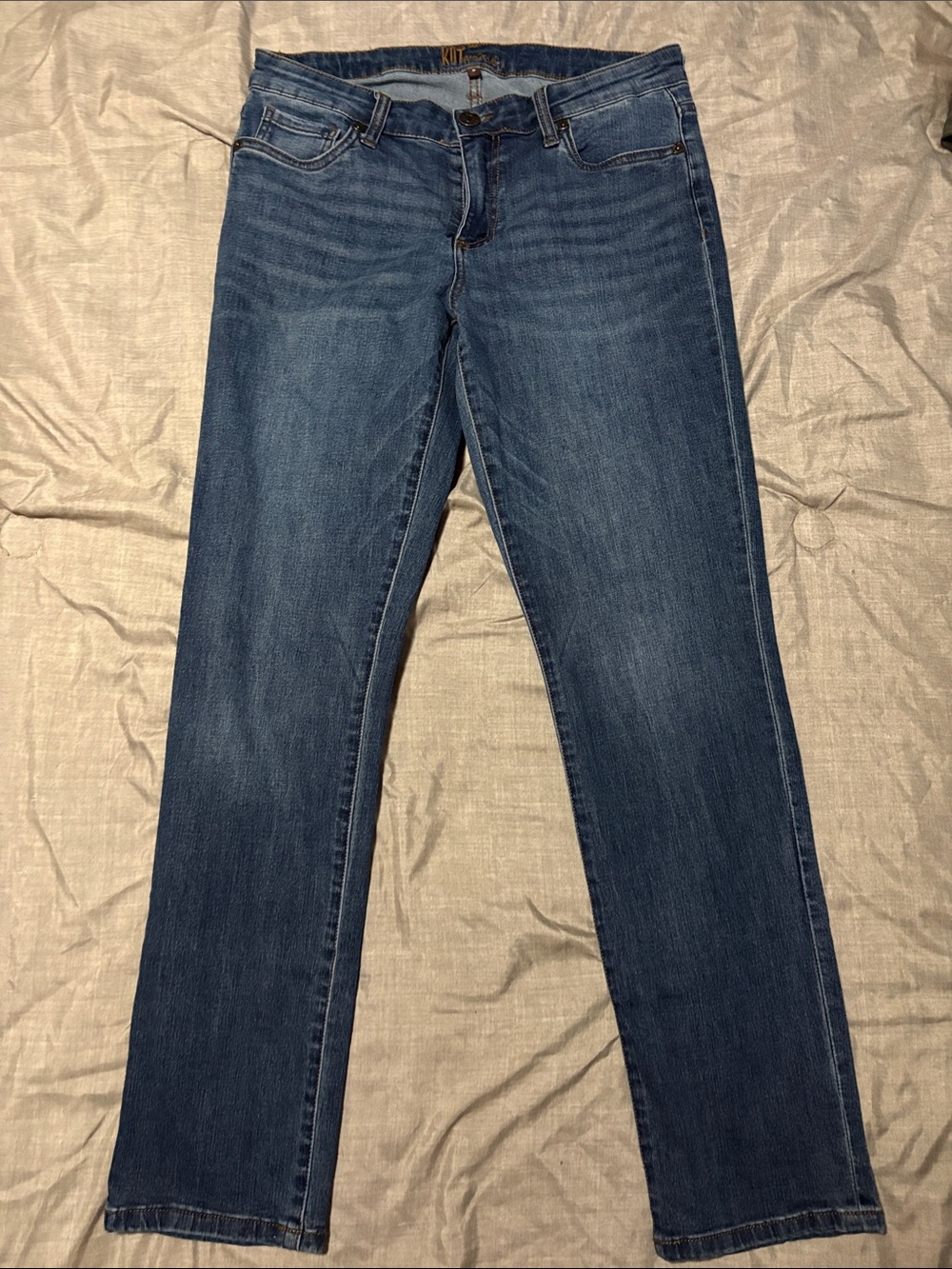 Kut from the Kloth Women's Dark Blue Straight-Leg Jeans
